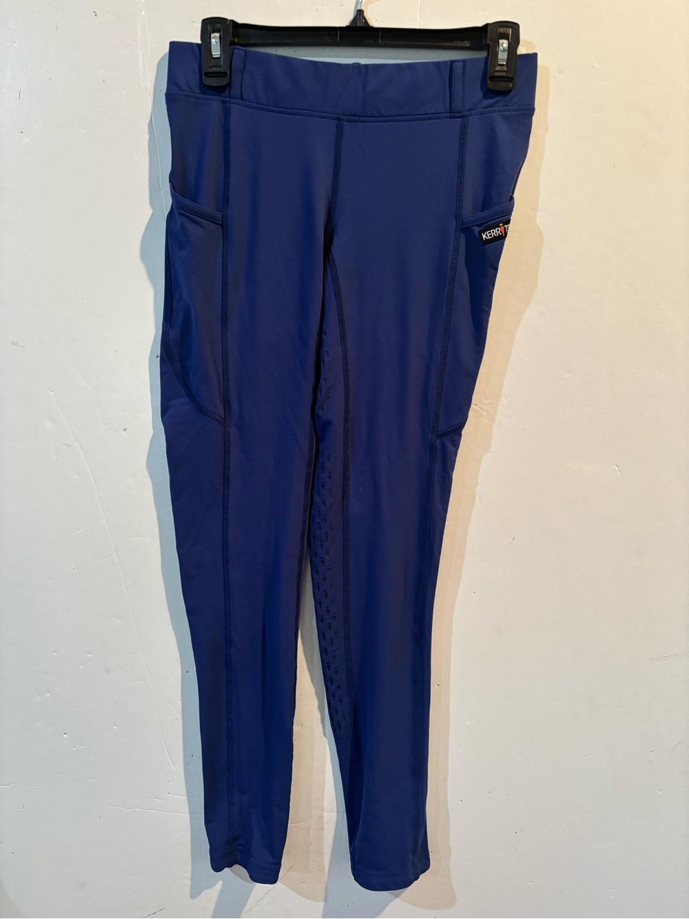 Kerrits Navy Blue Athletic Riding Leggings with Side Pockets
